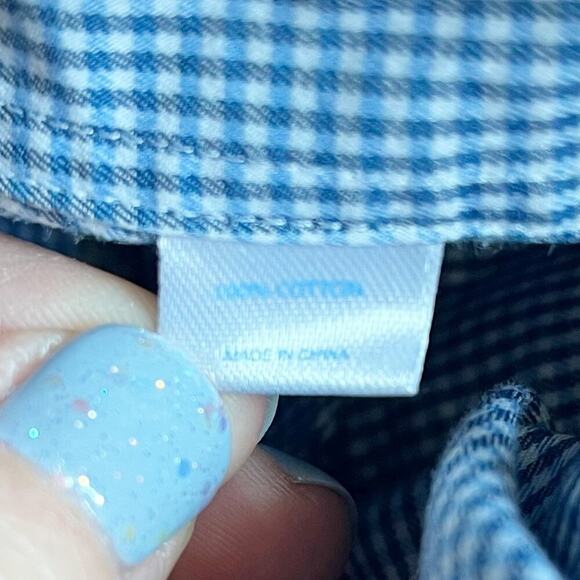 Southern Tide Classic Fit Micro Gingham Button Up Performance Sport Shirt Size L - Picture 8 of 9